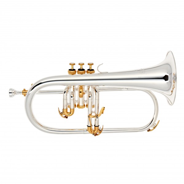 Odyssey OFG1300SG Flugel Horn, Silver and Gold