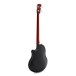 Roundback Electro Acoustic Bass Guitar by Gear4music, Black