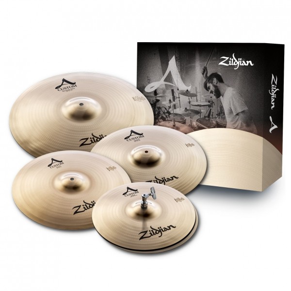 Zildjian A Custom Cymbal Box Set with Free 18'' A Custom Crash