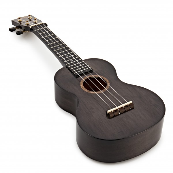 Mahalo Hano Concert Ukulele, Trans Black Finish