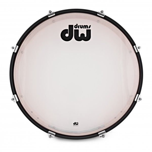 DW Design Series, 20" x 2.5" Pancake Gong Drum, Flat Black