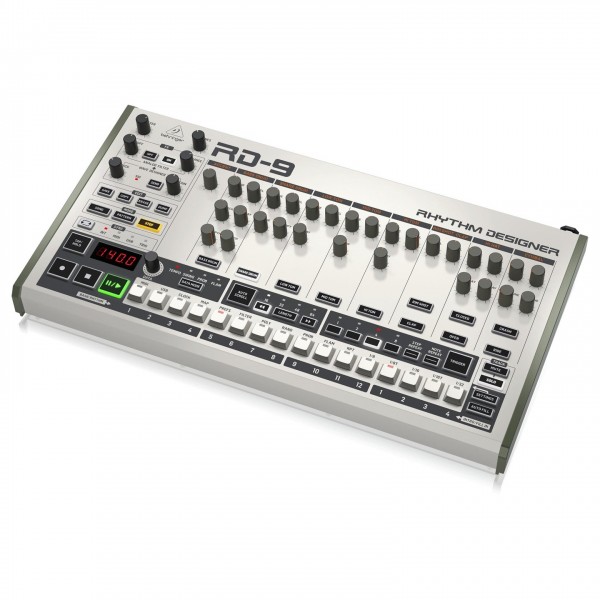 Behringer Rhythm Designer RD-9 Drum Machine - Angled