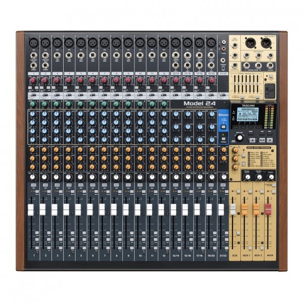 Tascam Model 24 Analog Mixer with Digital Recorder - Top