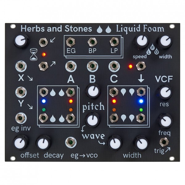 Herbs and Stones Liquid Foam, Eurorack - Top