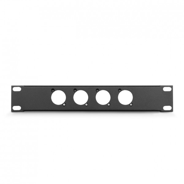 Adam Hall 862215 9.5" Rack panel with 4 D-Type Holes - Front