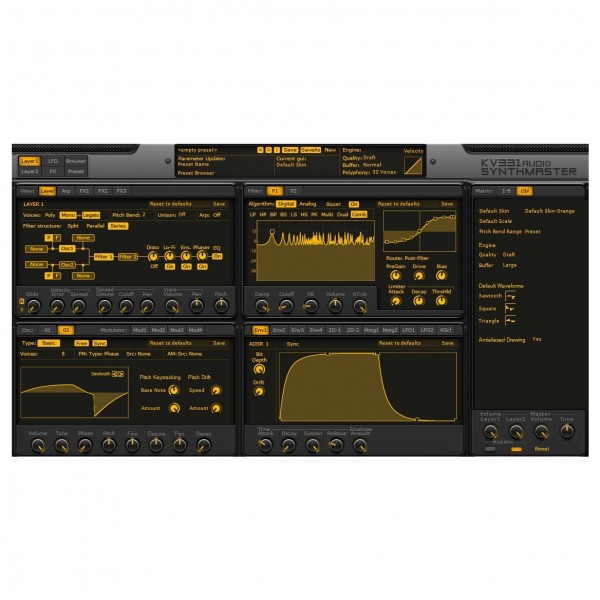 KV331 Audio SynthMaster, Digital Delivery - Single View