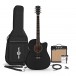 Dreadnought Electro Acoustic Guitar + 15W Amp Pack, Black