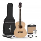 Student Electro Acoustic Guitar Natural, 15W Acoustic Amp & Accessory Pack