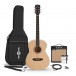 Student Electro Acoustic Guitar Natural, 15W Acoustic Amp & Accessory Pack