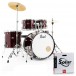 Pearl Roadshow 5 st USA Fusion Trumset med Sabian Cymbaler, Red Wine
