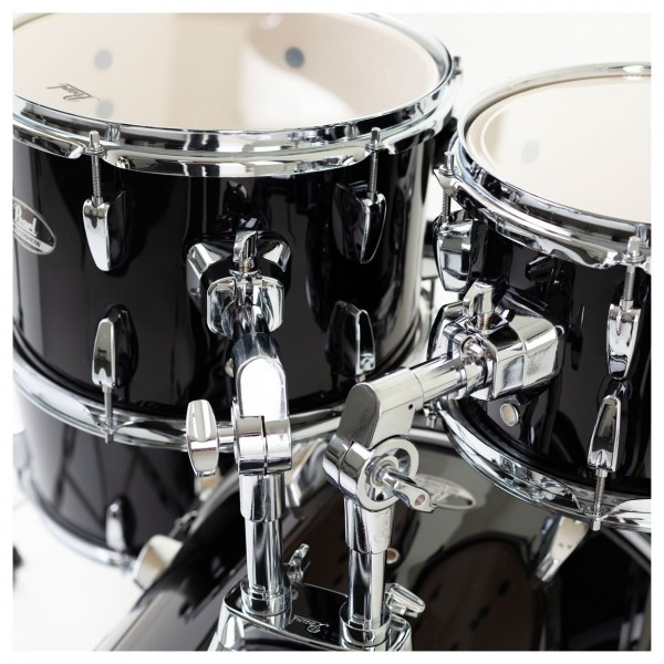 Pearl Roadshow 5pc USA Fusion Kit w/3 Sabian Cymabls, Jet Black