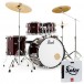 Pearl Roadshow, Batterie Fusion USA 5 Pièces avec 3 Cymbales Sabian, Red Wine