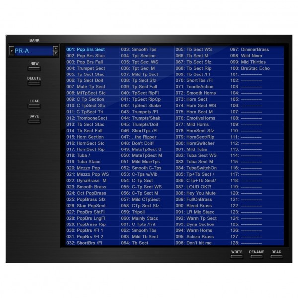 Roland Cloud SRX Brass Virtual Instrument - Lifetime Key - Patch Screen