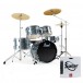 Pearl Roadshow 5pc Compact Drum Kit w/3 Sabian Cymbals, Charcoal