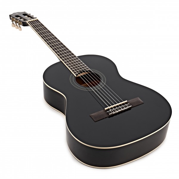 Deluxe 3/4 Classical Guitar Pack, Black, by Gear4music