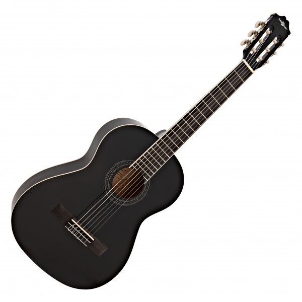 Deluxe 3/4 Classical Guitar Pack, Black, by Gear4music