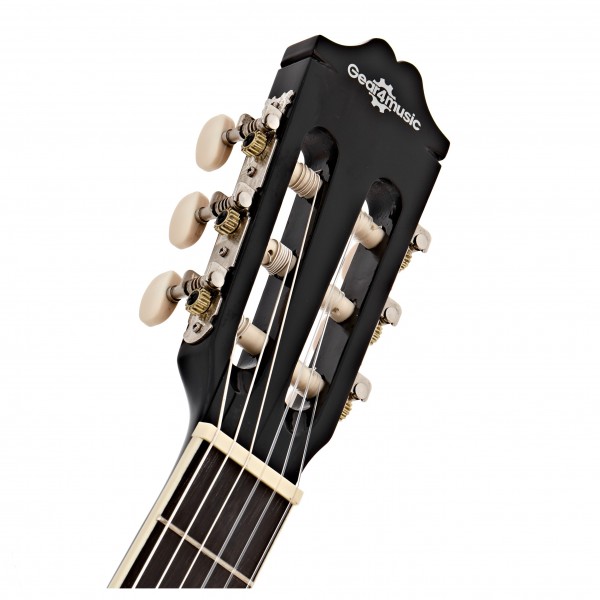 Deluxe 3/4 Classical Guitar Pack, Black, by Gear4music
