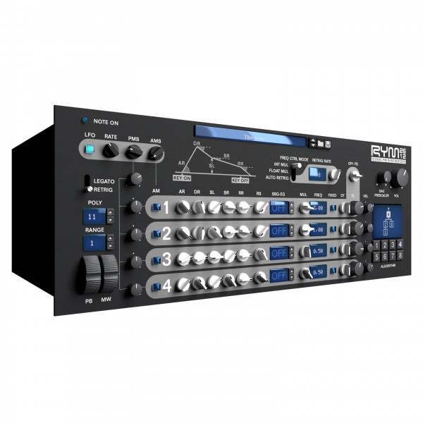 Inphonik RYM2612 FM Software Synthesizer - Angled