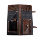 Ahead Brown Handmade Leather Drumstick Bag
