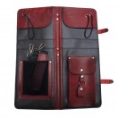 Ahead Burgundy Handmade Leather Drumstick Bag