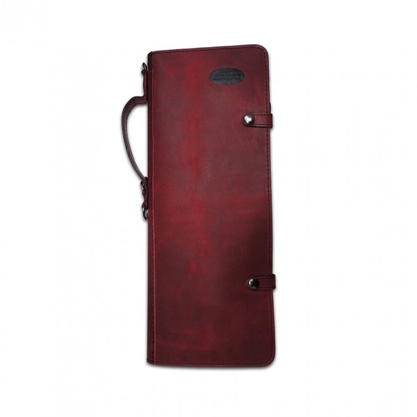 Ahead Burgundy Handmade Leather Drumstick Bag Outer