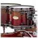 Pearl Masterworks 22'' 4pc Shell Pack, Red Fade over Eucalyptus