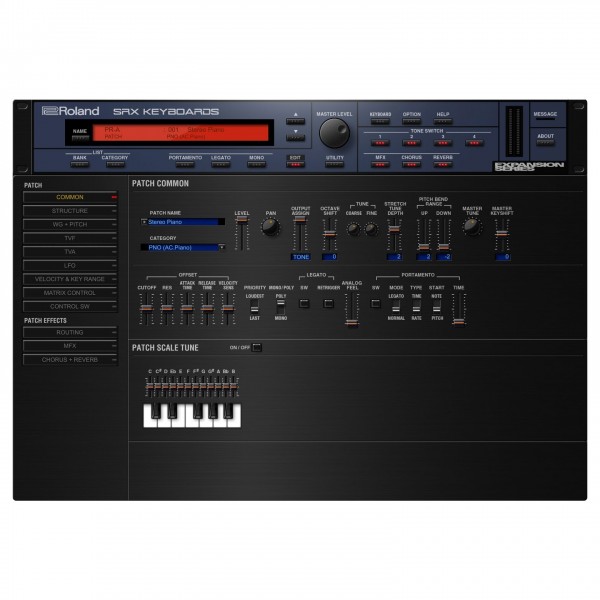 Roland Cloud SRX Keyboards Virtual Instrument - Lifetime Key - Main Edit