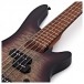 Chicago Select 5-String Bass Guitar by Gear4music, Purple Burst