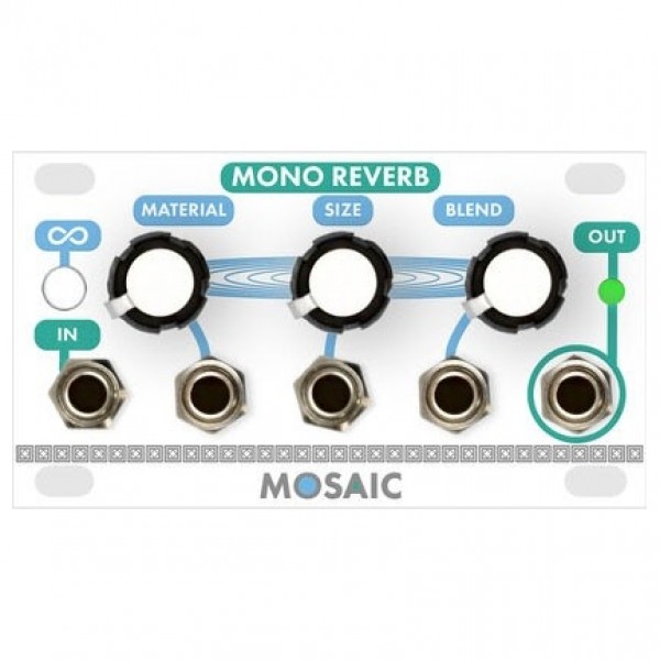 Mosaic 1U Mono Reverb Module, White
