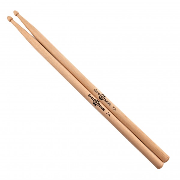 7A Wood Tip Maple Drumsticks, pair