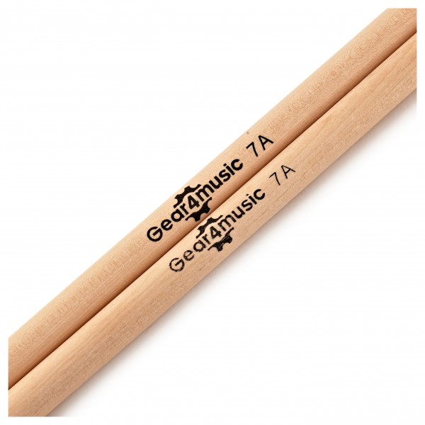 7A Wood Tip Maple Drumsticks, pair