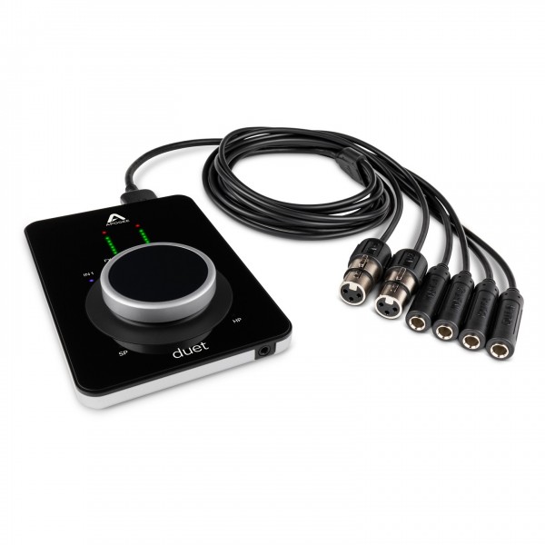 Apogee Duet 3 - Angled with Breakout Cable