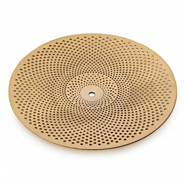 5pc Low Volume Cymbal and Mesh Head Rock Pack by Gear4music, Gold