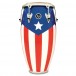 LP Matador Wood 11 3/4'' Conga PR Flag Chrome Hardware