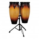 LP City Wood Conga Set 11'' & 12'' Vintage Sunburst