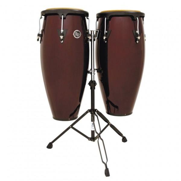 LP City Wood Conga Set 11'' & 12'' Dark Wood