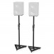Behringer SM5002 Monitor Stand, Pair - With Speakers