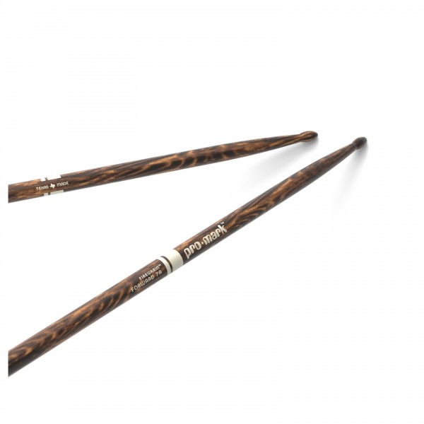Promark Classic Forward FireGrain 7A Wood Tip, 4 Pair Value Bundle Angle
