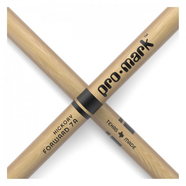 Promark Classic Forward Hickory 7A Nylon Tip, 2 Pair Value Bundle Cross