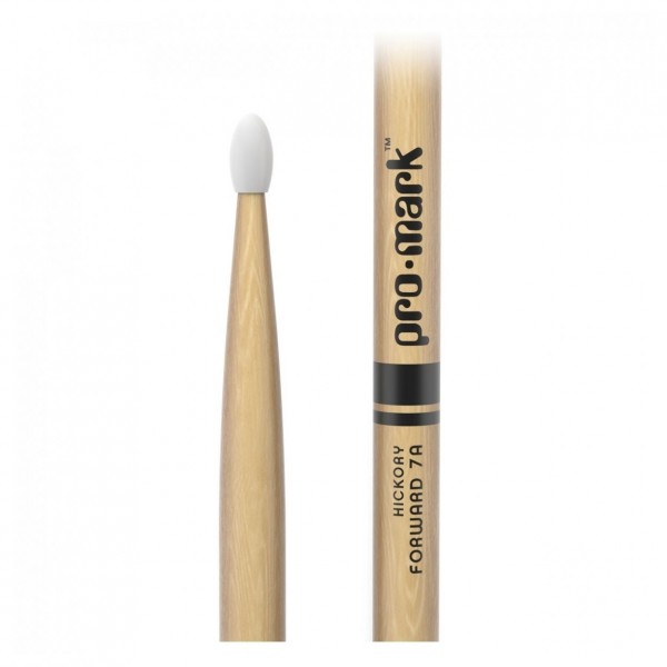 Promark Classic Forward Hickory 7A Nylon Tip, 4 Pair Value Bundle Logo