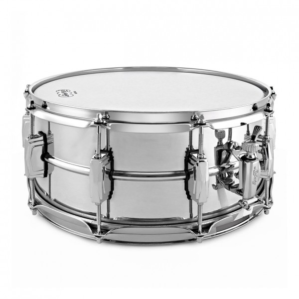 Ludwig LB402B 14" x 6.5" Supraphonic Chrome Over Brass Snare Drum