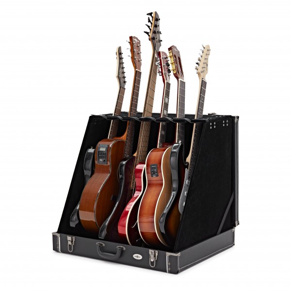 6 Guitar Rack Case by Gear4music,Black