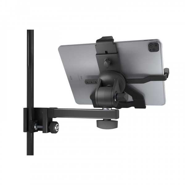 K&M 19743 Tablet PC Holder "Biobased" - Back with Tablet
