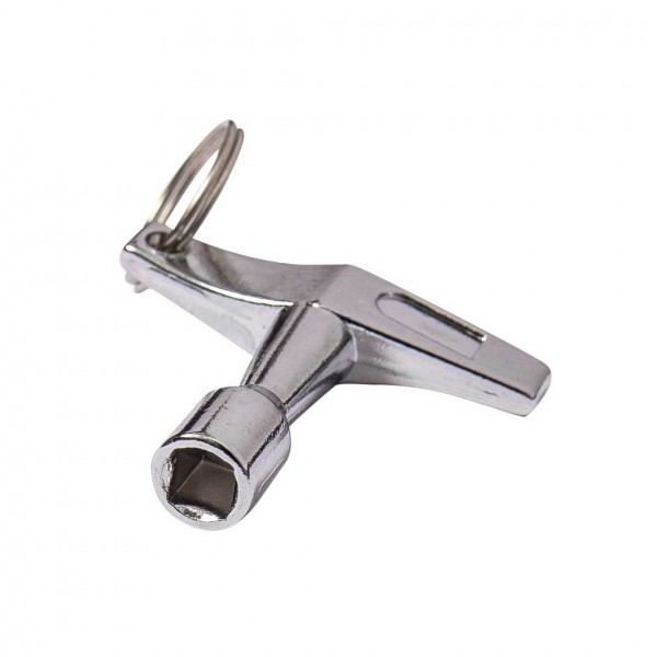 Performance Percussion Drum Key, Chrome - Angle