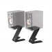 K&M 26773 Table Monitor Z-Stands, Black - Faded Monitors