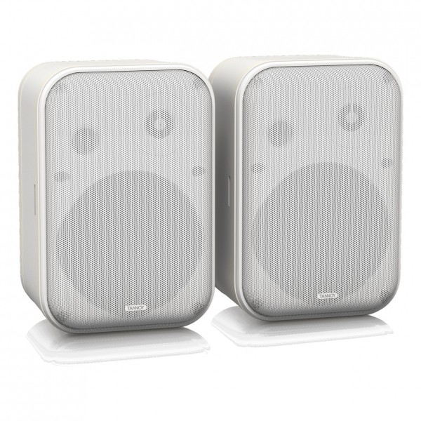 Tannoy VMS 1 5" Installation Speakers, White - Angled Left