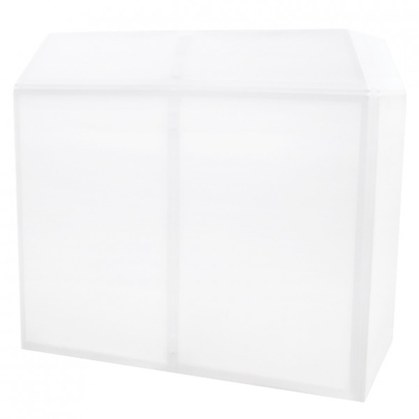 Equinox Aluminium Lightweight DJ Booth System MKII, White Cover Equinox Aluminium Lightweight DJ Booth System MKII, White Cover