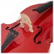 Stentor Rockabilly Double Bass, Red, 3/4