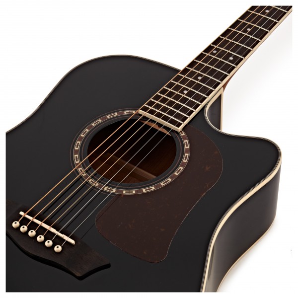 Washburn Heritage D10SCE Electro Acoustic, Black | Gear4music