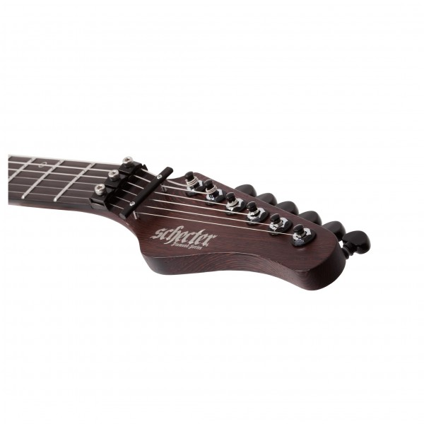 Schecter Sun Valley Super Shredder, Exotic Black Limba head